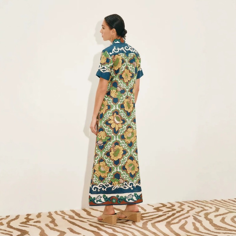 2026 Autumn New Original Trend - Casual Loose Linen Shirt Dress 评论和价格