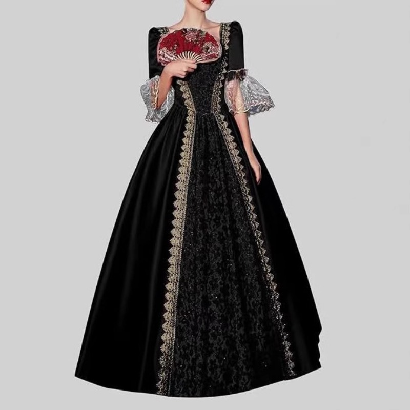 S‑5XL Women New Medieval Renai - Dresses 评论和价格