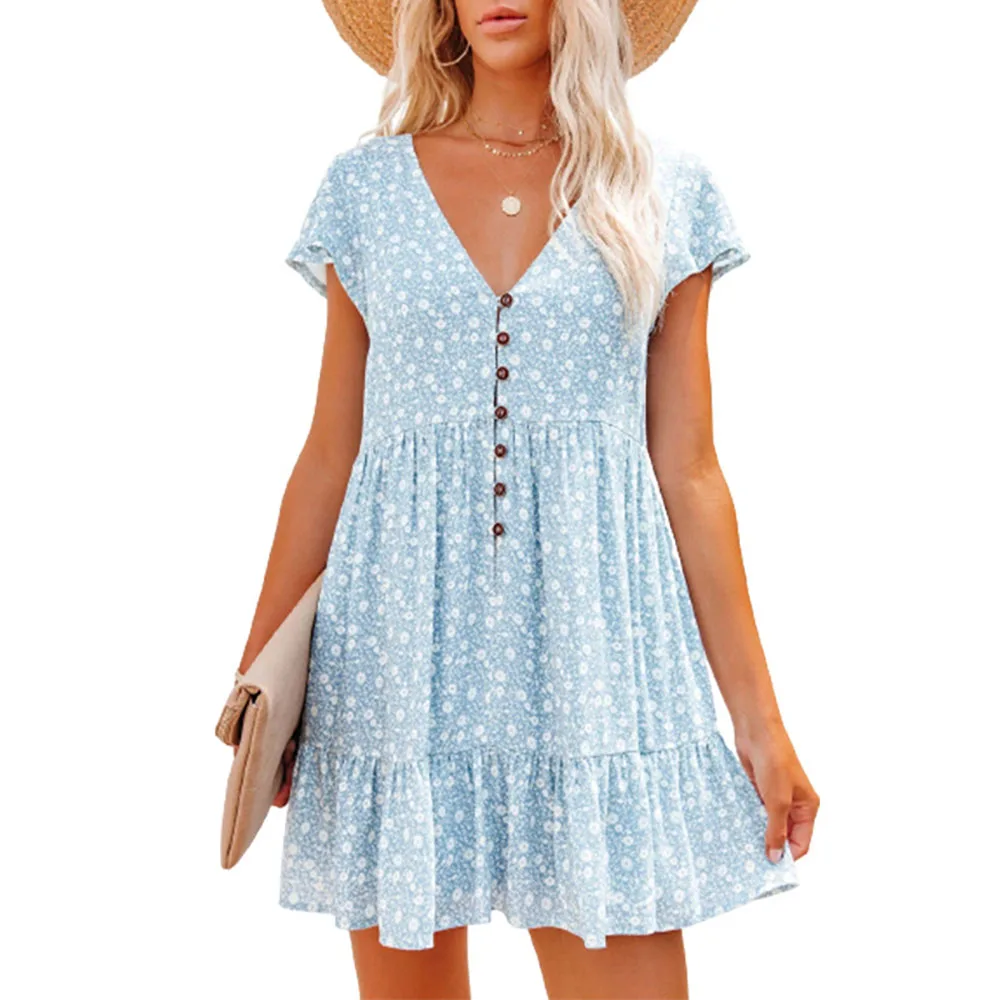 In Europe and the spring and s - French Vintage Floral Midi Dress 评论和价格