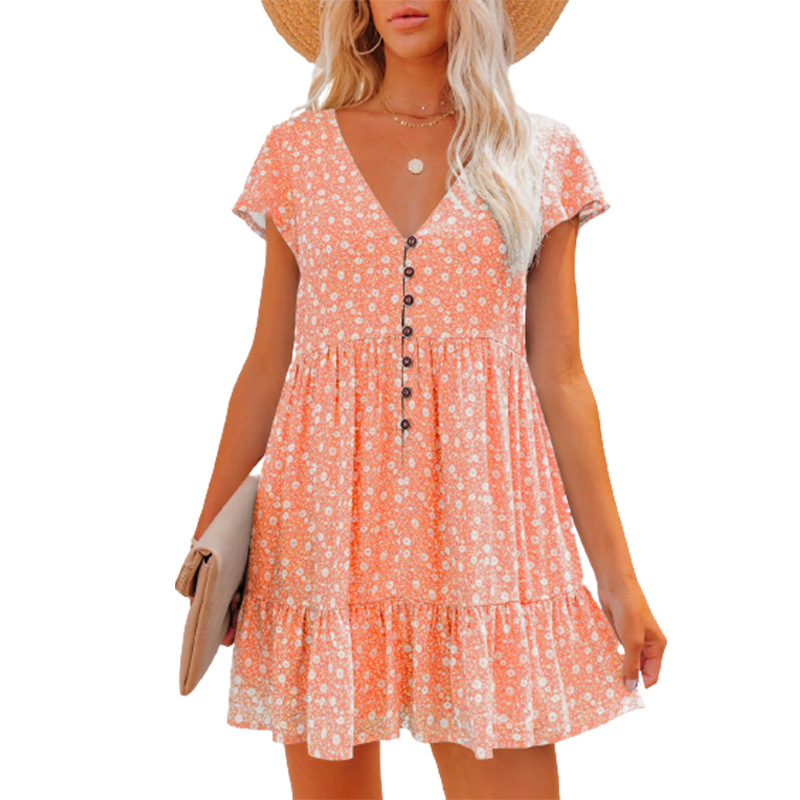 In Europe and the spring and s - French Vintage Floral Midi Dress 评论和价格